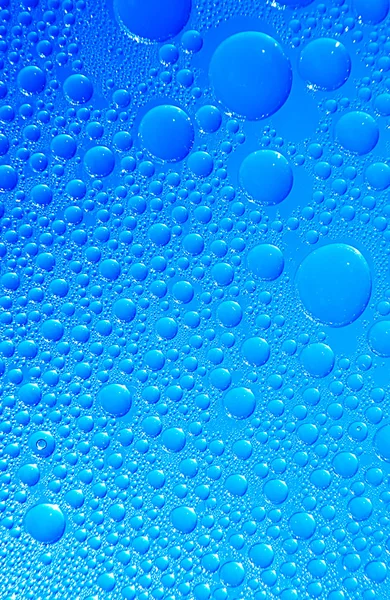 Druppels water op glas — Stockfoto