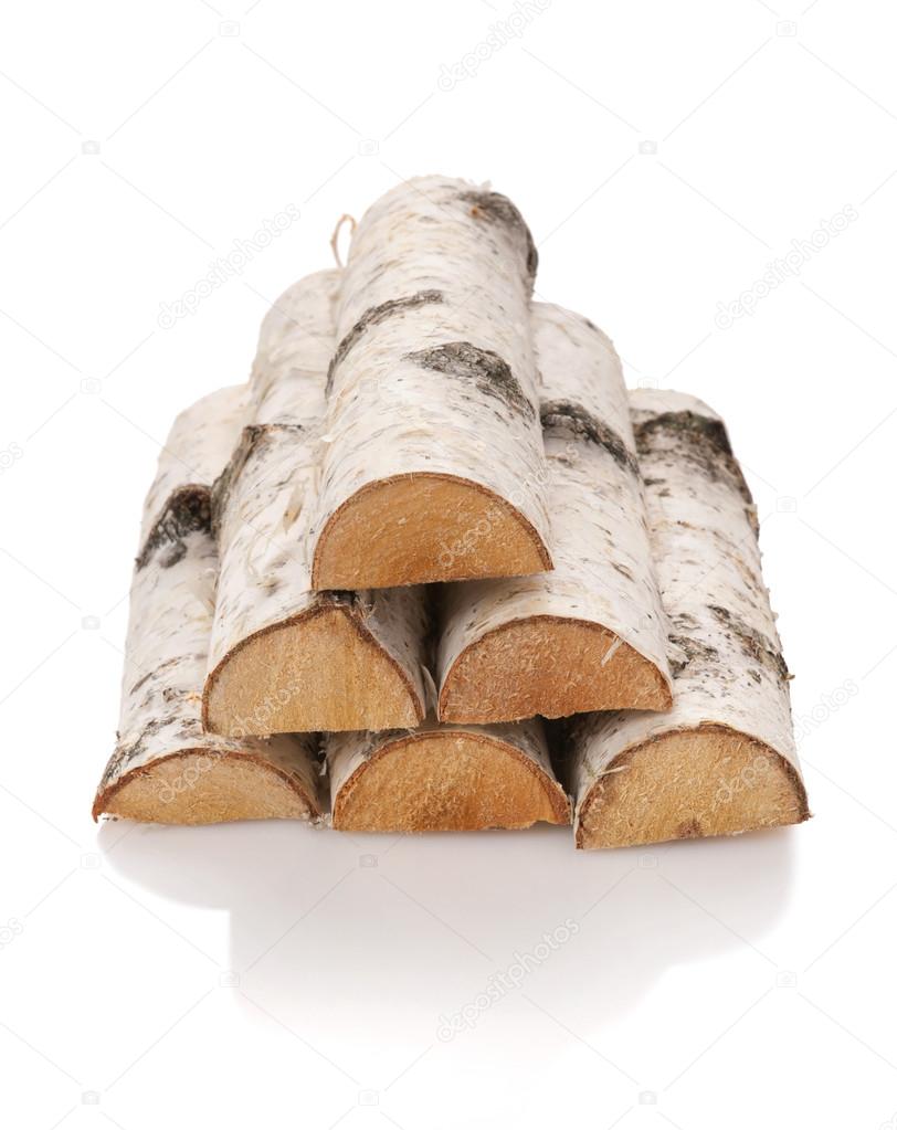 The logs of firewood