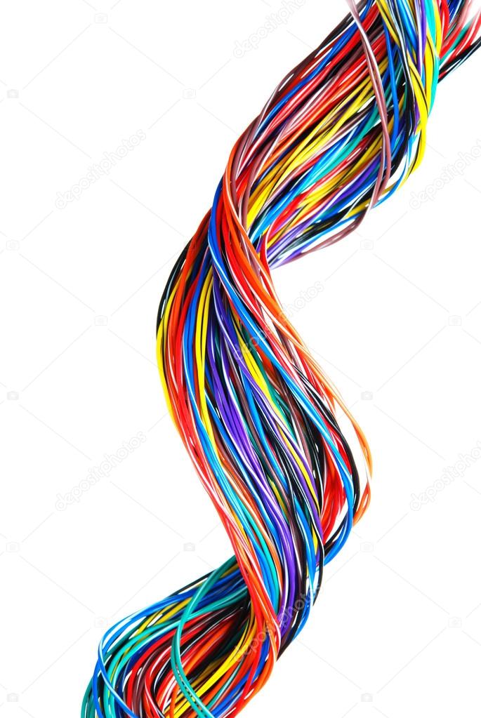 Multicolored   computer cables