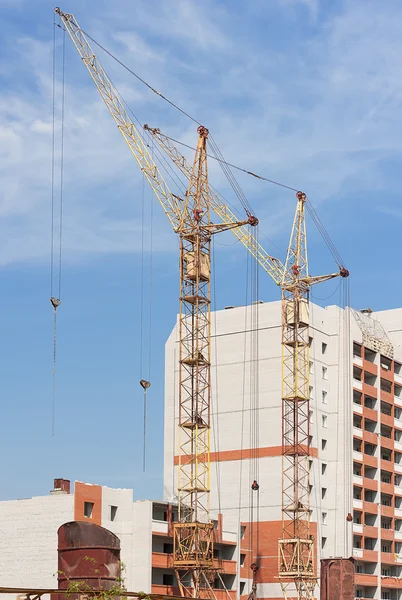 Construção de casas de apartamentos — Fotografia de Stock