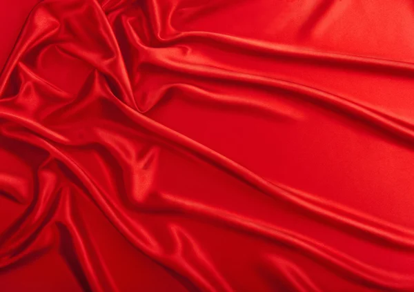 Red satiny textile — Stock Photo, Image