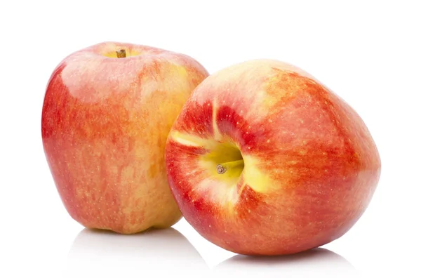 Two ripe red apple — Stock Photo, Image