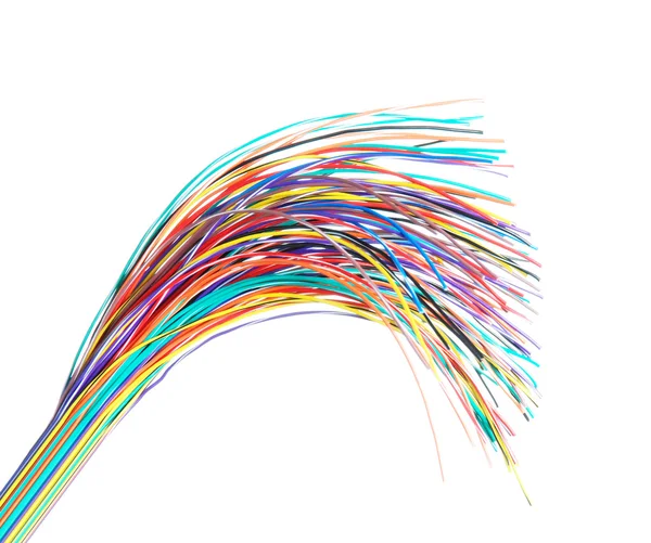 Cables de ordenador multicolores — Foto de Stock
