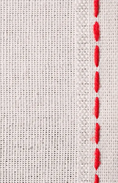 ファブリック上の刺繍のスレッド — ストック写真