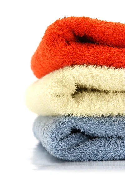 Hoop kleur handdoeken — Stockfoto