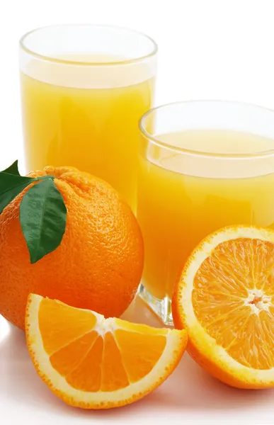 Suc de portocale și portocale — Fotografie, imagine de stoc