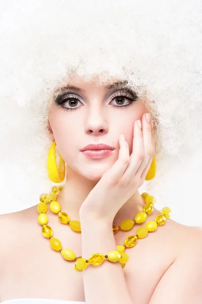 Girl with hairstyle — Stock Photo, Image