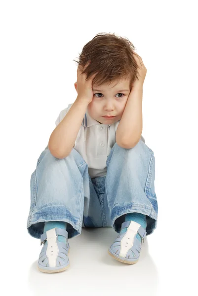 Jongen met concentratie — Stockfoto