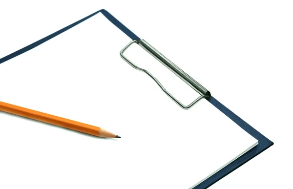 Form for records with a pencil — Stock Photo, Image