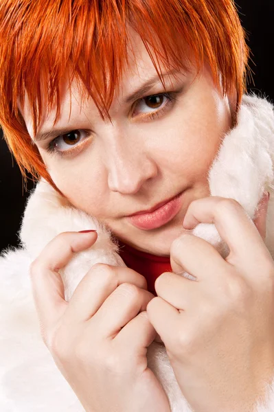 Κορίτσι με κόκκινα μαλλιά — Φωτογραφία Αρχείου