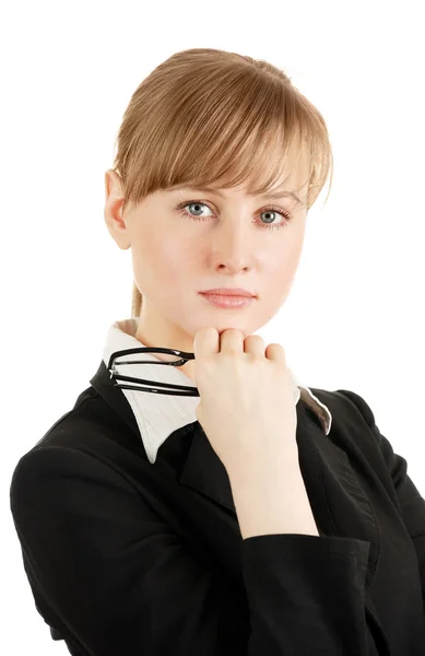 Frau mit Brille — Stockfoto