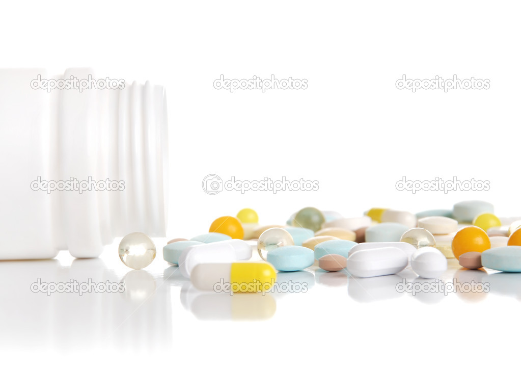 Container with tablets