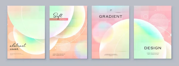 Fluid Abstract Gradient Hintergrund Cover Design Modern Style Poster Broschüren — Stockvektor