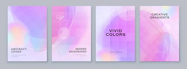 Fluid Abstract Gradient Hintergrund Cover Design Modern Style Poster Broschüren — Stockvektor