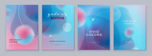 Fluid Abstract Gradient Background Cover Design Affiche Brochure Dépliant Style — Image vectorielle