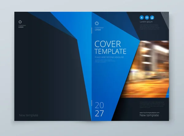 Brochure Template Lay Out Ontwerp Corporate Business Jaarverslag Catalogus Tijdschrift — Stockvector