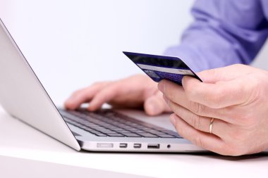 Online satın alma iş adamı