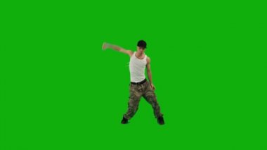 adam bir siyah blazer hip-hop dans