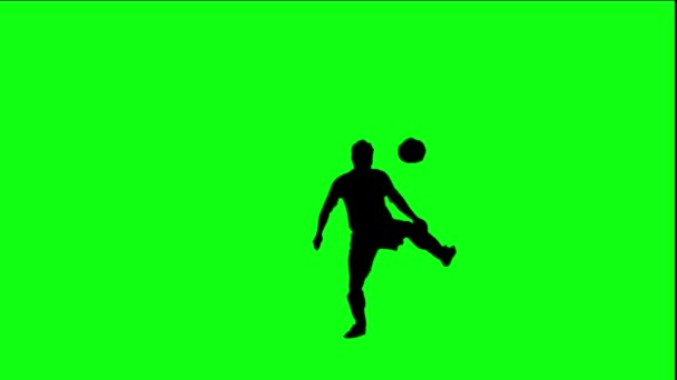 Footballer juggling the ball — Stock Video