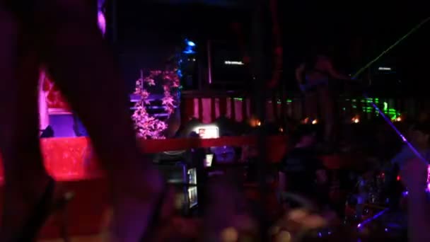 Noční club party — Stock video