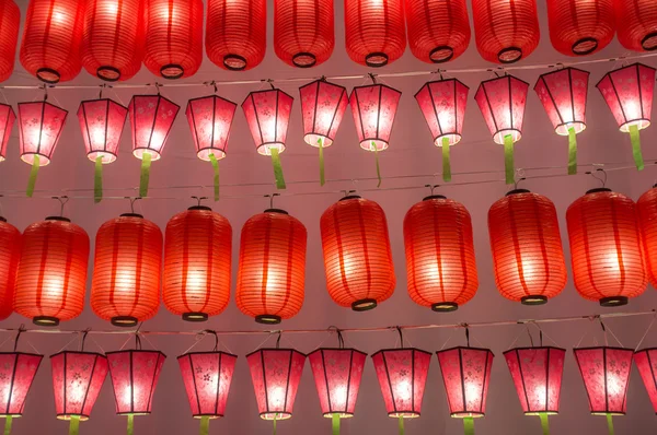 Lanterne internazionali colorate da vicino — Foto Stock