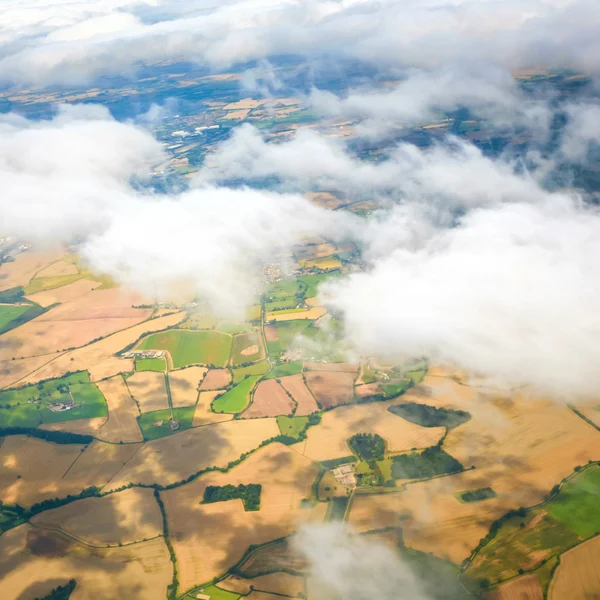 Beautiful cloud sky view from aeroplane window — Stock Photo, Image