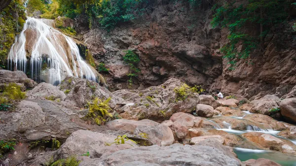 Beautiful Waterfall, Chiang Mai, Thailand — Stock Photo, Image