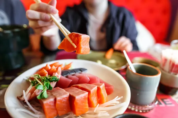 Japoński żywności sashimi zestaw — Zdjęcie stockowe