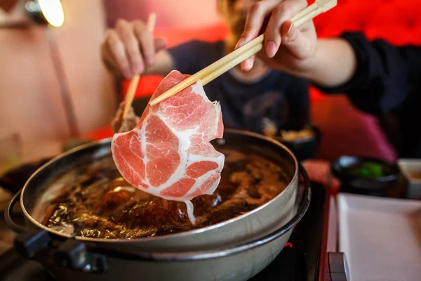 chopstick ile Japon shabu