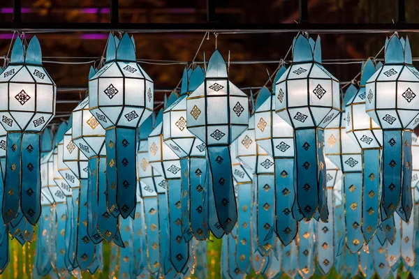 Linternas de estilo tailandés del norte en el Festival Loy Krathong —  Fotos de Stock