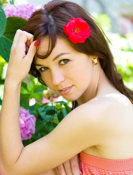 Spring Beauty Girl — Stock Photo, Image