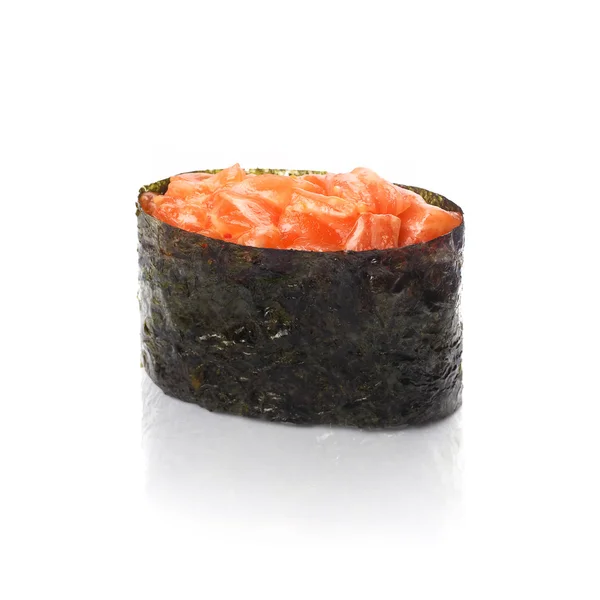 寿司、シャープな白い背景の上のハタ — ストック写真