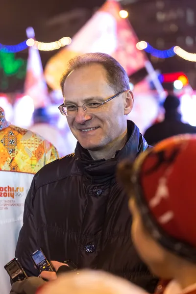 Novosibirsk, Ryssland - 7 december. guvernör Vasilij yurchenko på t — Stockfoto