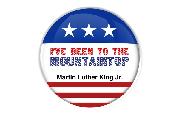 Martin Luther King Jr.i have been to the mountain top badge — Stock Photo, Image