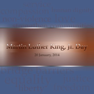 MLK, Patriotic background, Dr. Martin Luther King, Jr. Day of Service clipart