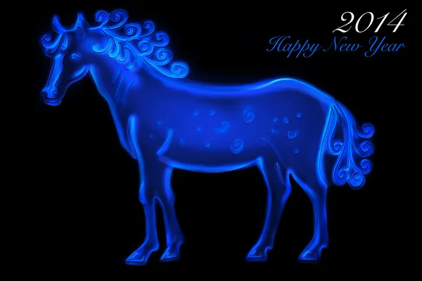 2014 horse new year — Stock Photo, Image