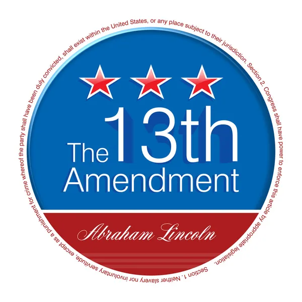 The 13th Amendment — Stock Photo, Image