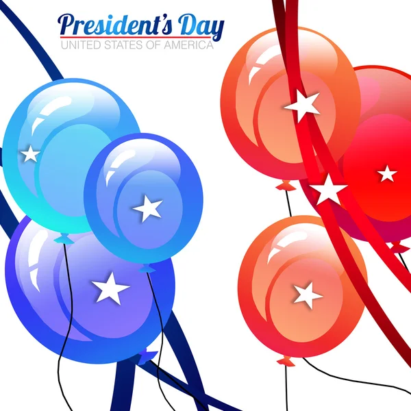 Başkan günü balonları — Stok fotoğraf