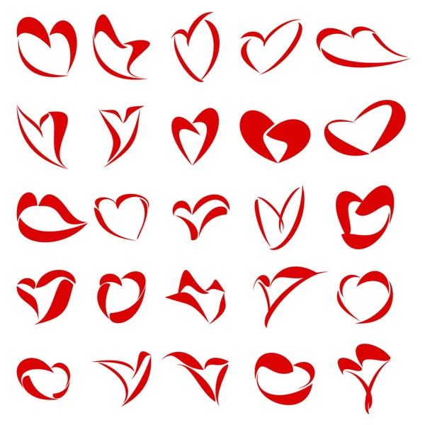 25 Hearts — Stock Photo, Image