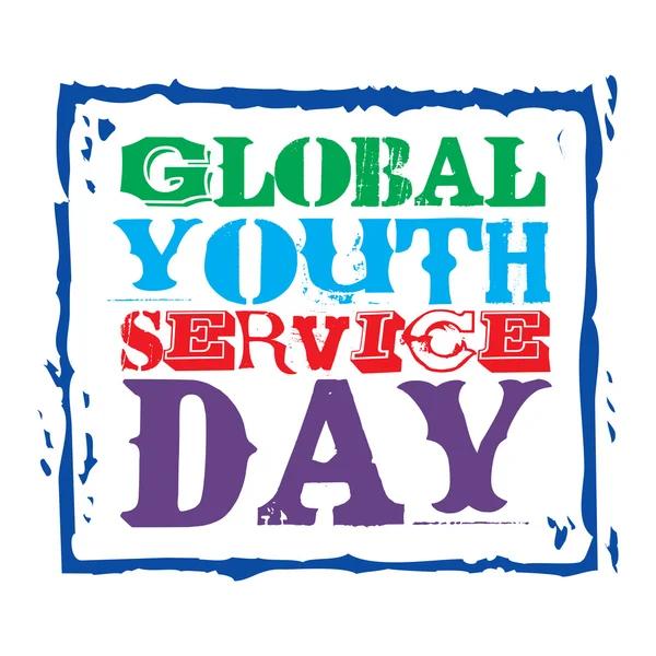 Global Youth Service Day — Stock Photo, Image