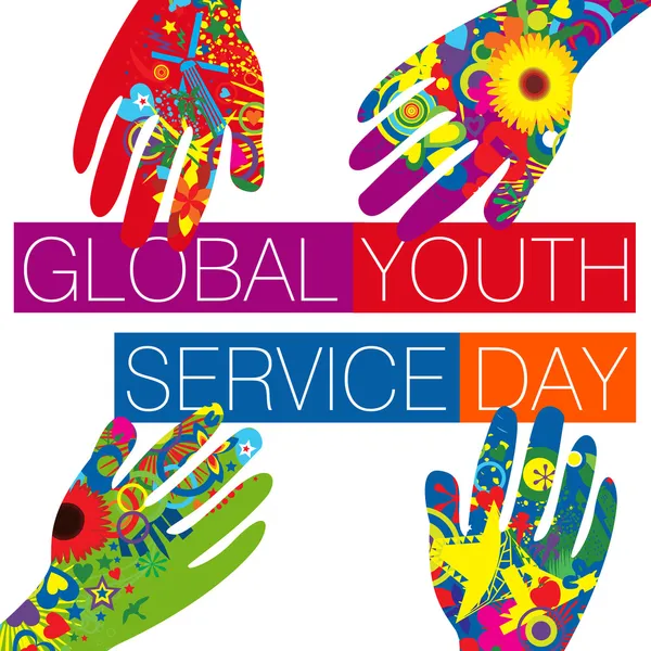 Global youth service dag — Stockfoto