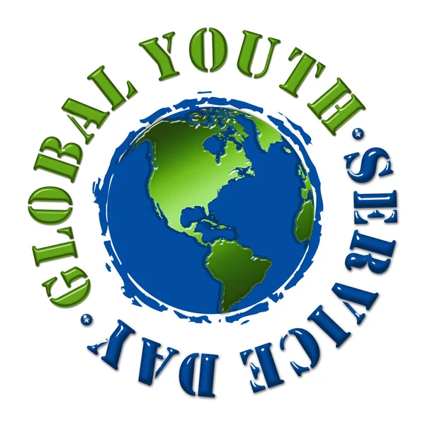 Dzień służby globalnego młodzieży — Zdjęcie stockowe