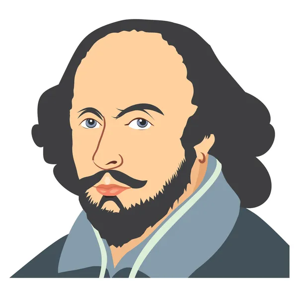 Ilustración de William Shakespeare — Foto de Stock