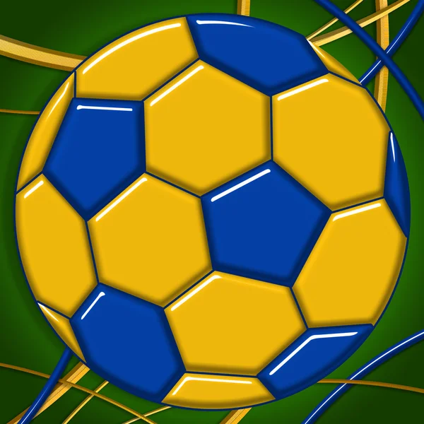 Brazil Football Background — Stock Photo, Image