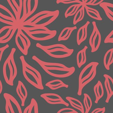 Pembe çiçekli kusursuz desen