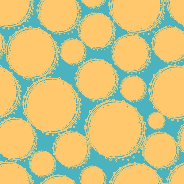 Motif sans couture de cercles beiges — Image vectorielle