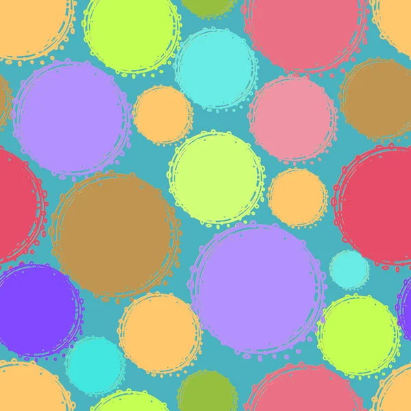Бесшовный узор кругов зарноцветных — стоковый вектор