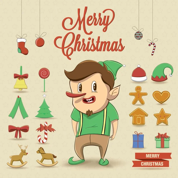 Elf character — Stock Vector