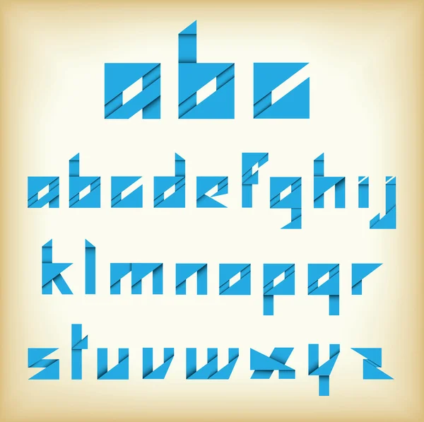 Alphabet Origami — Image vectorielle