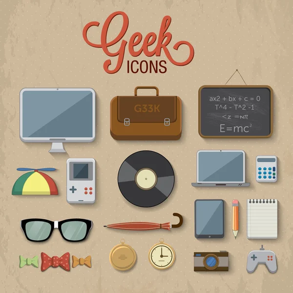 Acessórios geek — Vetor de Stock